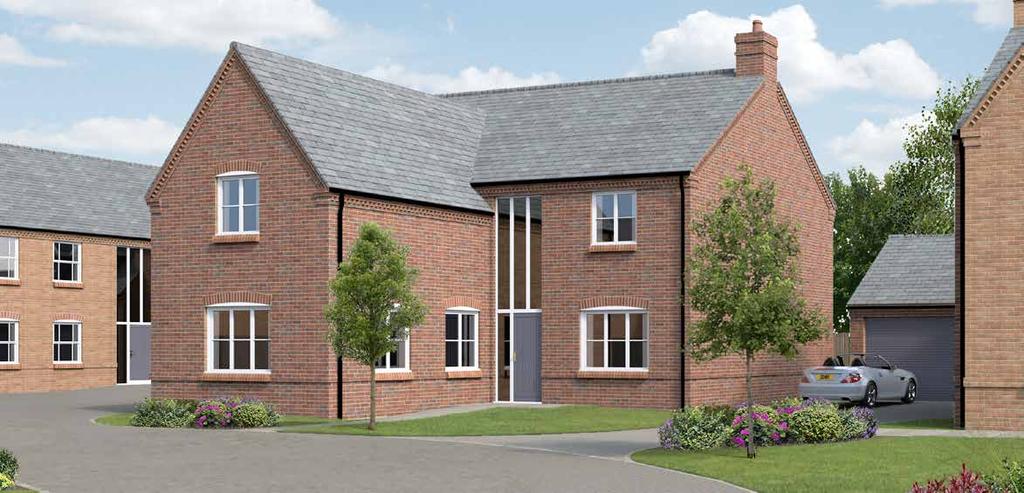PLOT 2 Briefly comprising a large lounge with a feature fireplace, an extremely well-proportioned living kitchen, dining and family room, downstairs cloakroom, utility room and study/ playroom, and