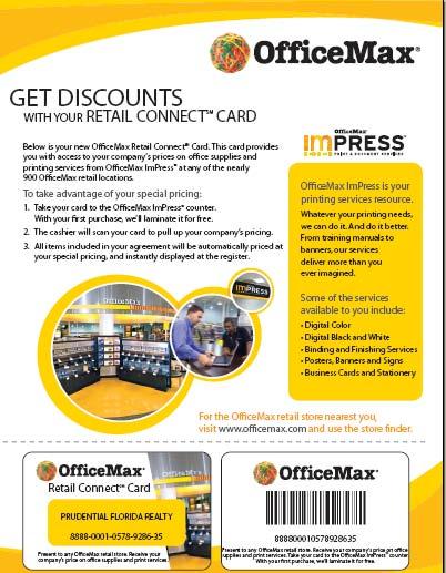 Prudential Florida Realty & Office Max In the Store & Online Shopping Discounts Copy and Print Services Discounts Download