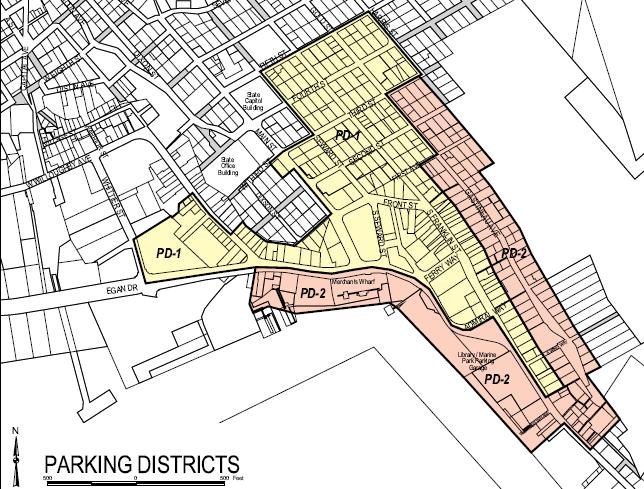 Recent expansion of the PD Parking Districts