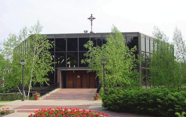 Weyerhaeuser Memorial Chapel, Cerny Associates (Dewey Thorbeck), 1968 Macalester College, 1600 Grand Avenue, St.