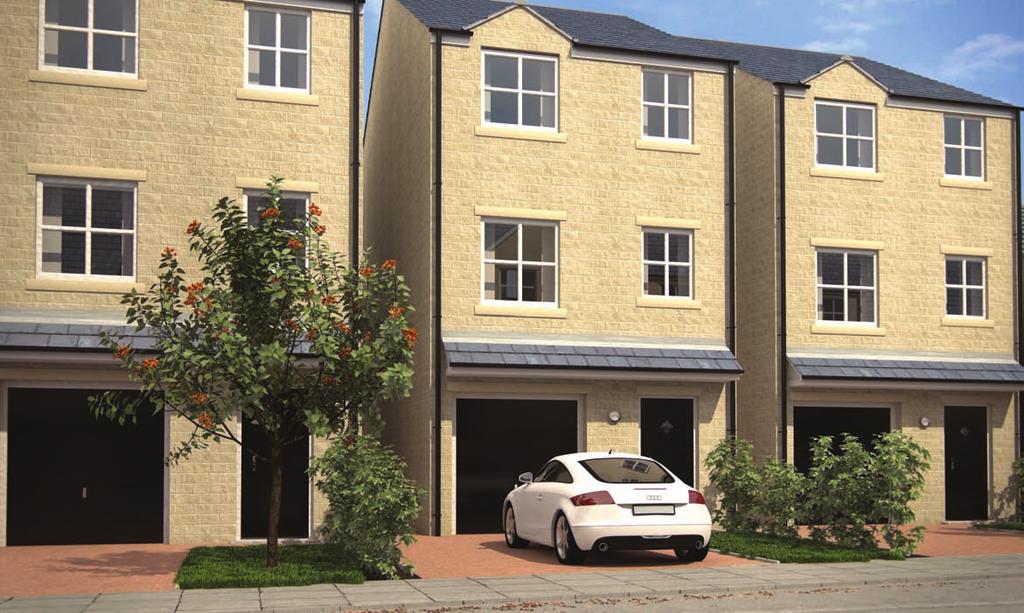 The perfect setting Laurel Laurel 4 Bedroom Townhouse mirfield THE LAUREL is a stone built three storey, four bedroomed home with integral garage.