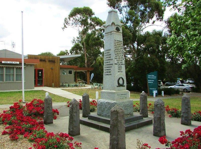 J. Armstrong is remembered on the Yarra Glen War