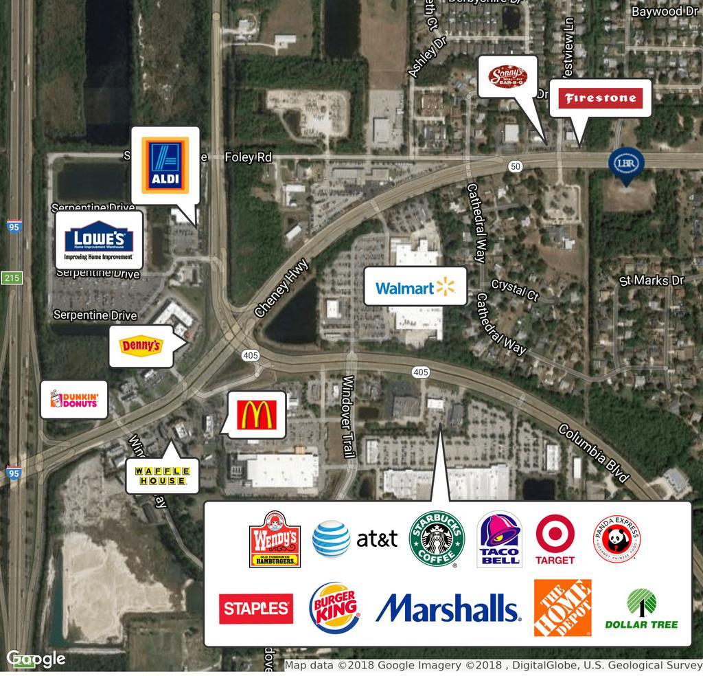 RETAILER MAP High Visibility Mixed Use Development Land 2805 Cheney Hwy Titusville, FL 32780 HOLLY for more CARVER information contac t : Sales & Leasing Ad visor holl y@teamlbr.