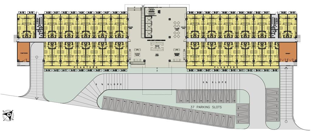 BUILDING FLOOR PLAN Unit Numbering PEACH TOWER A-18 A-29 Amenity