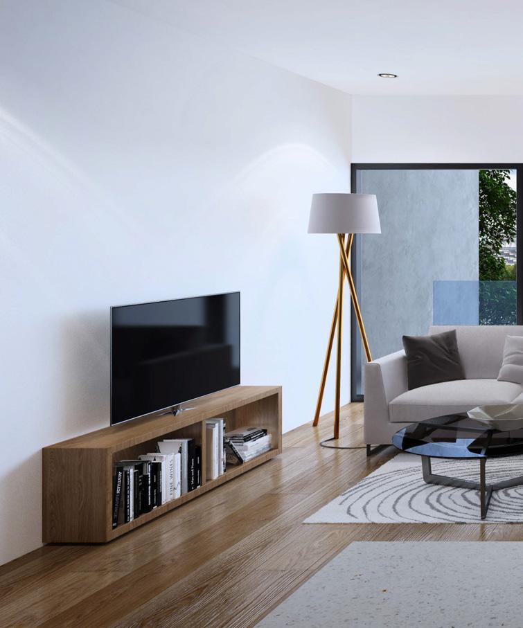 LIVING SPACE OPEN PLAN LIVING TO MAXIMISE COMFORT FOR THE WHOLE FAMILY With gallery-like wall space, natural ventilation and abundant light, these apartments are