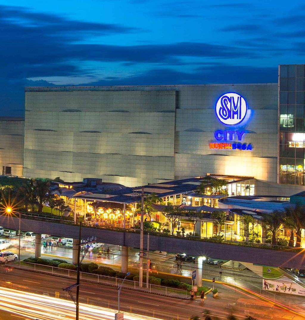 VIP ACCESS TO THE CITY SM City North EDSA has become one of the largest lifestyle centers not just in the Philippines but in the world, and is recognized as the biggest solar-powered shopping mall in