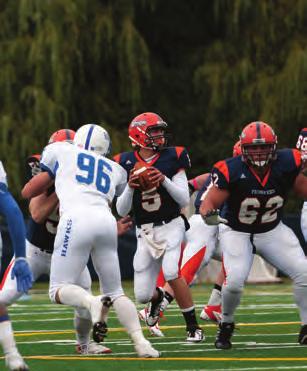The football team featured the most potent passing offense in the Empire 8 conference, averaging