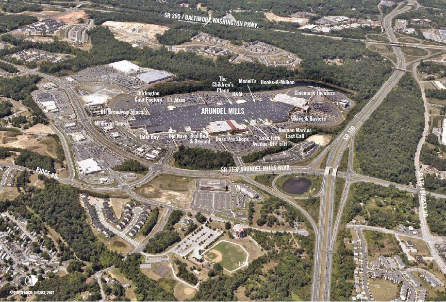 PROJECT OVERVIEW Arundel Mills is located at the intersection of SR 100 and the Baltimore/ Washington