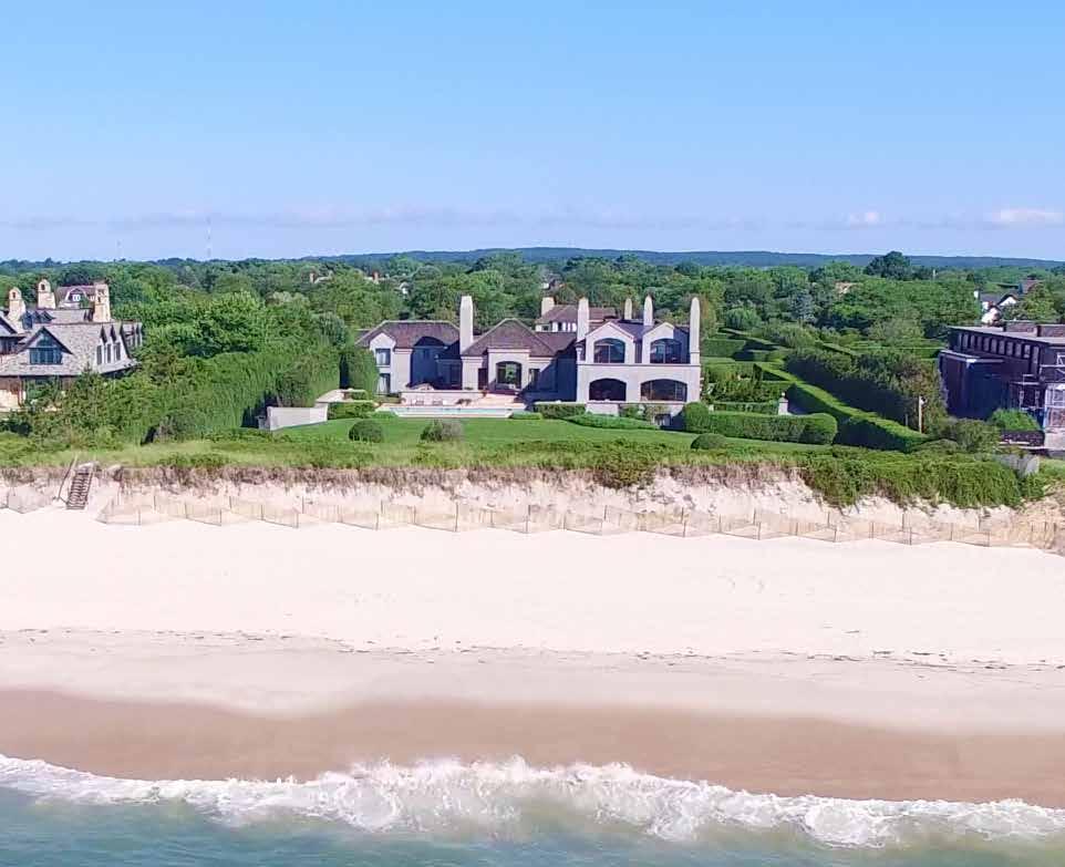 Oceanfront Living The classical estate was designed to maximize the allure of oceanfront living in the Hamptons.