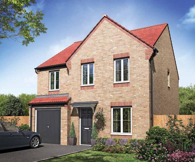 woodside CHASE The Berwick 4 bedroom detached home The spacious living room features French doors leading to the rear garden.