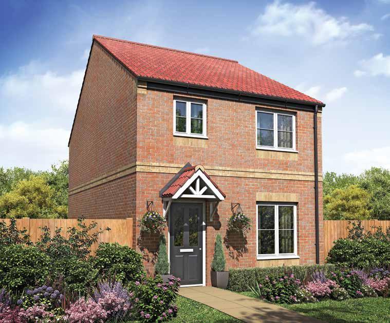 woodside CHASE The Halliford 3 bedroom detached home The fitted kitchen with dining area features French doors leading to the rear garden giving the room a light and airy feel.