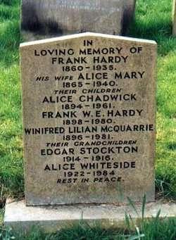 Francis died in Malvern Worcestershire on March 1969 and his widow, Edna, died in Worcester in