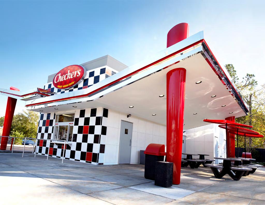 Tenant Overview CHECKERS Checkers Drive-In Restaurants, Inc. burst onto the burger scene with their over-the-top flavors in 1986 in Mobile, Alabama.