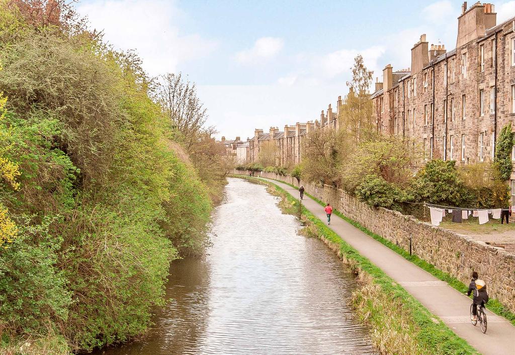 POLWARTH, EDINBURGH Enjoying a tranquil setting close to the picturesque Union Canal, yet conveniently situated just three miles south-west of Edinburgh s city centre, Polwarth is a