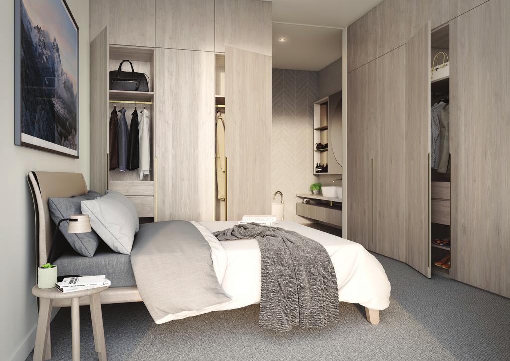 Generous bedrooms feature sumptuous carpets underfoot.