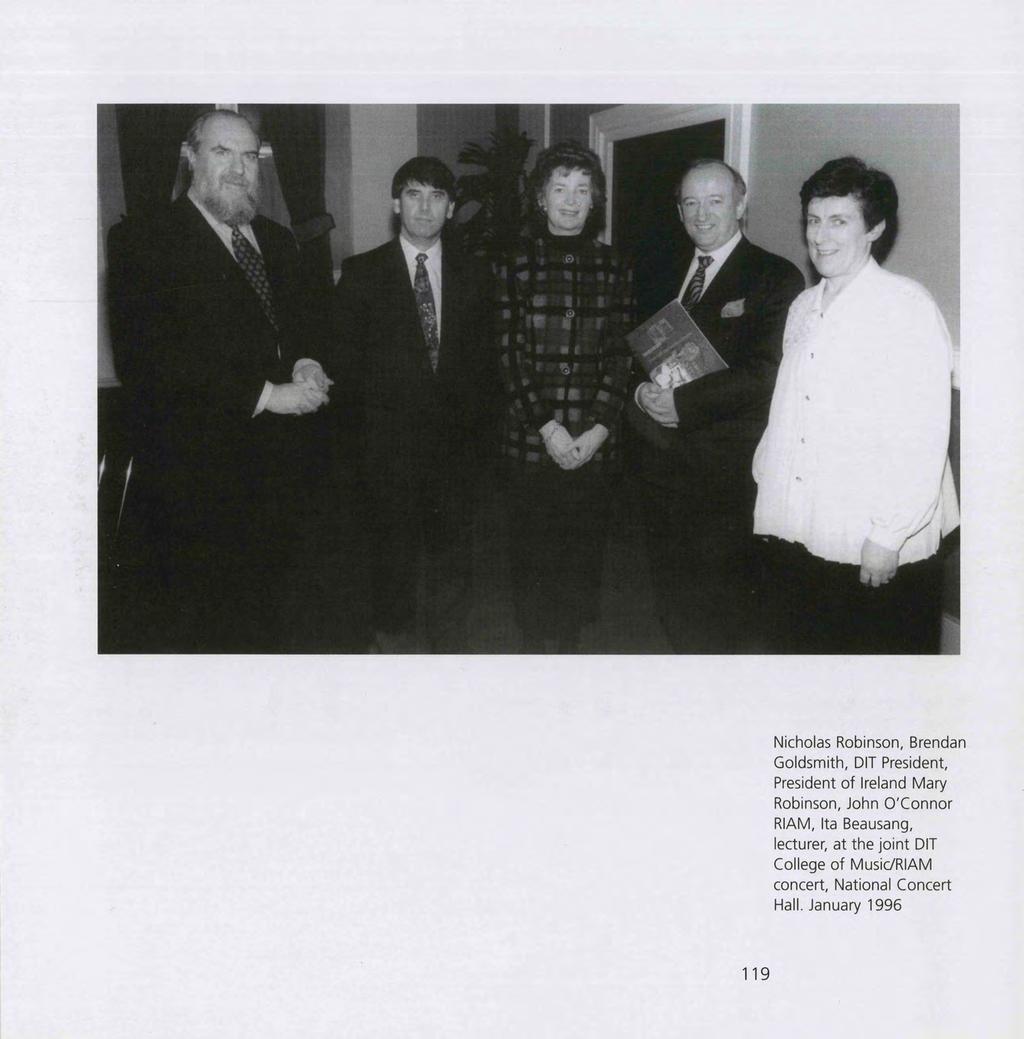 119 Nicholas Robinson, Brendan Goldsmith, DIT President, President of Ireland Mary Robinson, John O'Connor