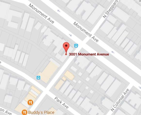 3001 Monument Avenue Richmond, VA 23221 FOR SALE MULTIFAMILY APARTMENT BUILDING Property Details Price Finished SF # Units NOI 2016 Parcel ID $ 1,755,000 9,546 sf 9 Apartments $ 52,592 W0001368016