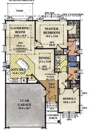 The open and airy floor plan is perfect for entertaining and