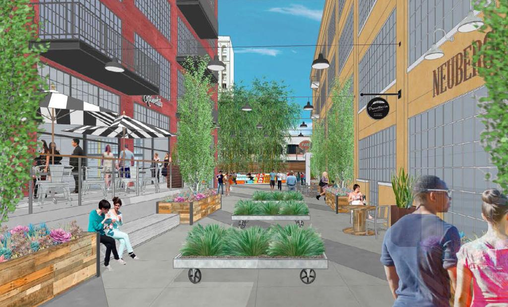With the emergence of three new creative office buildings (adjacent to Santee Court) and hip coffe shops, cafes, and restaurants opening up throughout the Fashion