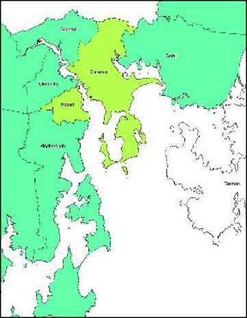 Tasmania, Council regions - Units.