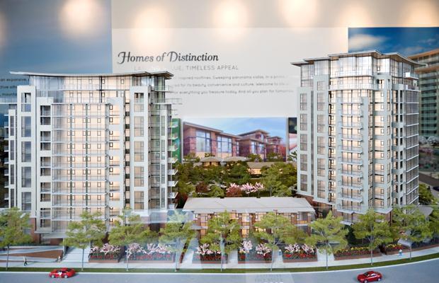 more than 25 years A rendering of the two buildings in the Emerald new-home project in Richmond, the