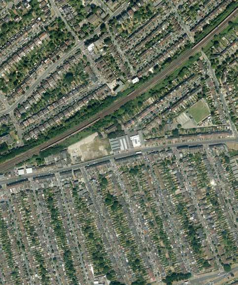 of mostly older neighborhoods street grid MERTON PARK,