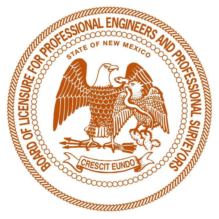 New Mexico Board of Licensure for Professional Engineers and Professional Surveyors Title 12, Chapter 8, Part 2,