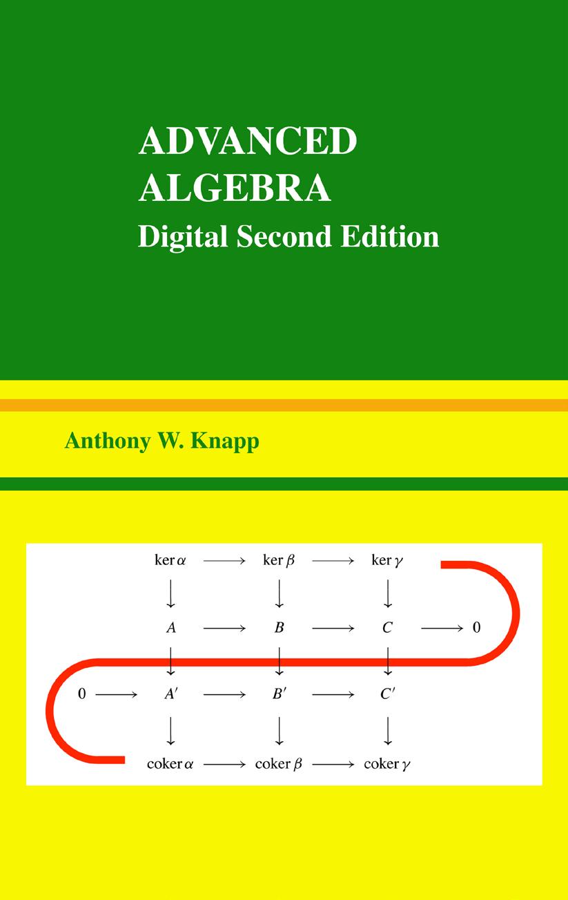 Selected References, 713-716 DOI: 10.3792/euclid/9781429799928-12 from Advanced Algebra Digital Second Edition Anthony W.