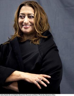 Zaha Hadid (1950-2016) Born in Baghdad Iraq in 1950, Zaha Hadid commenced her college studies at the American University in Beirut, in the field of mathematics.