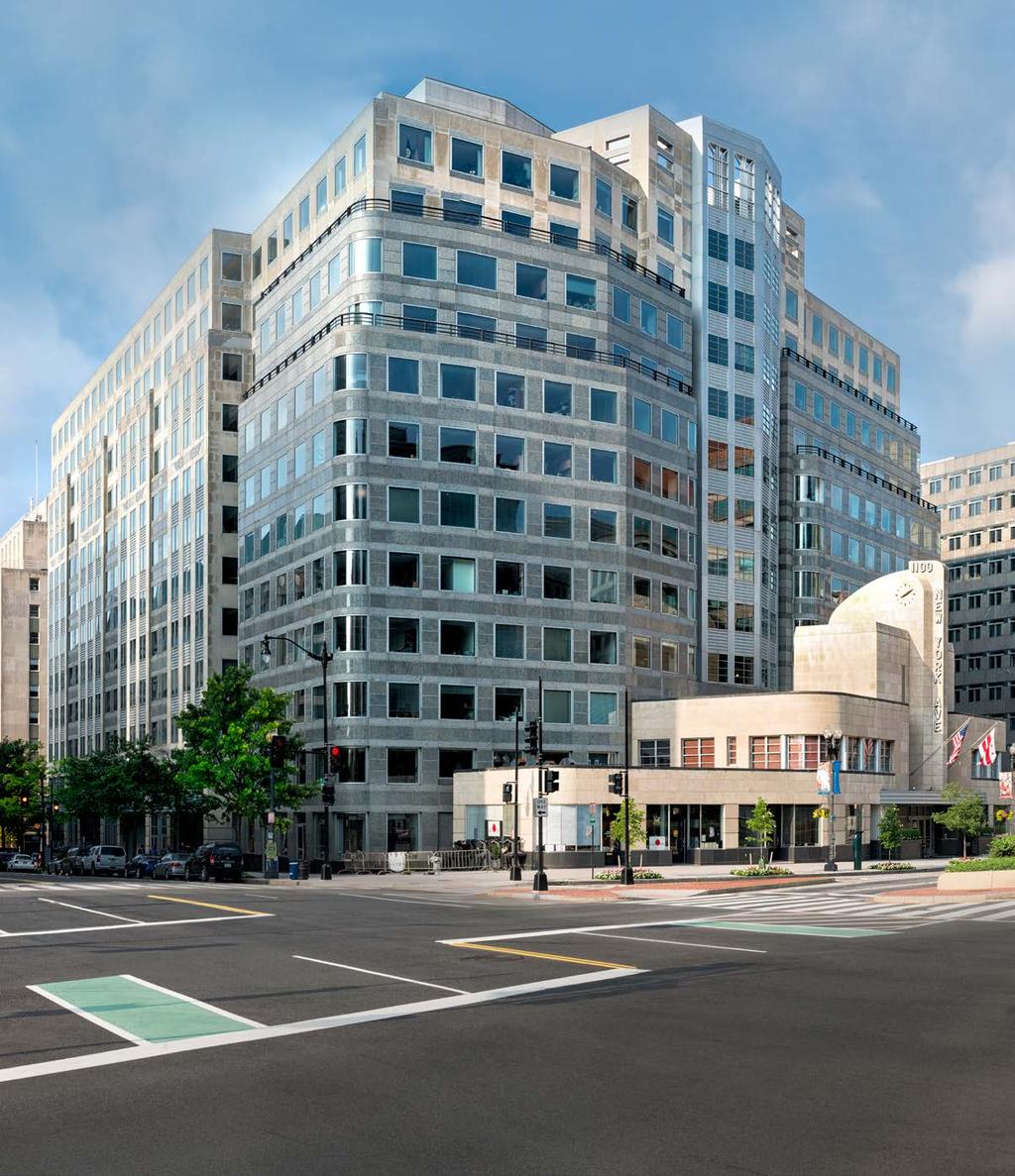 WHERE LOCATION CREATIVITY & ENERGY MEET 1100 New York Avenue NW At 1100 New York NW, tenants benefit from a fantastic, well developed neighborhood with the most