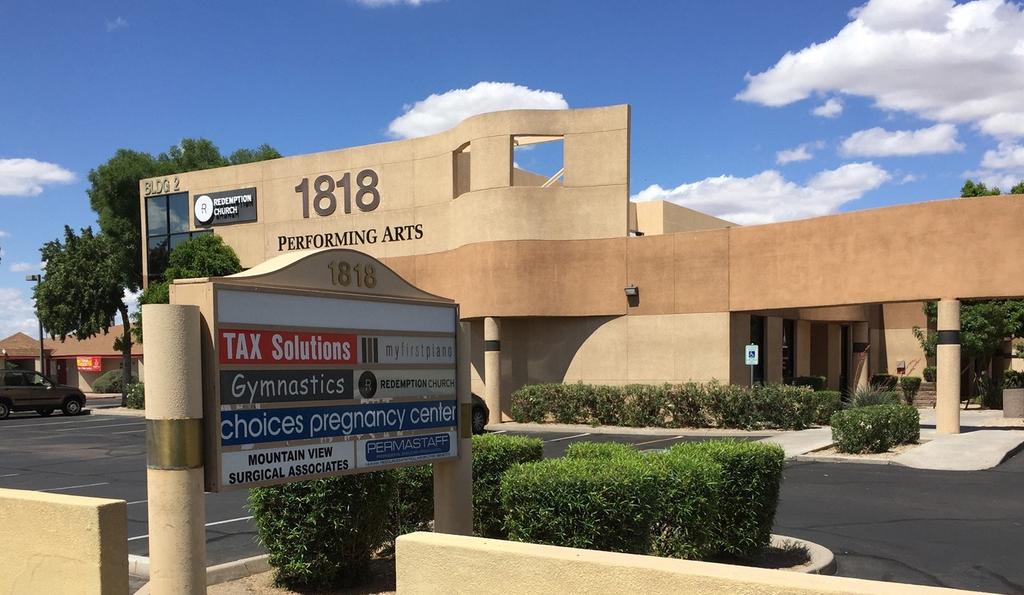 SOUTHERN AVE PROFESSIONAL OFFICE 1818 E SOUTHERN AVE, MESA, AZ 85204 FOR SALE AT $1,068,000 BUILDING INFORMATION: 7,686 SF 1.06 AC Parcel Built in 1986 4.