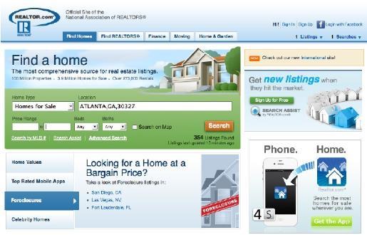 Marketing INTERNET MARKETING Your home will be prominently featured with a showcase listing on Realtor.com, the top real estate web site in the nation.
