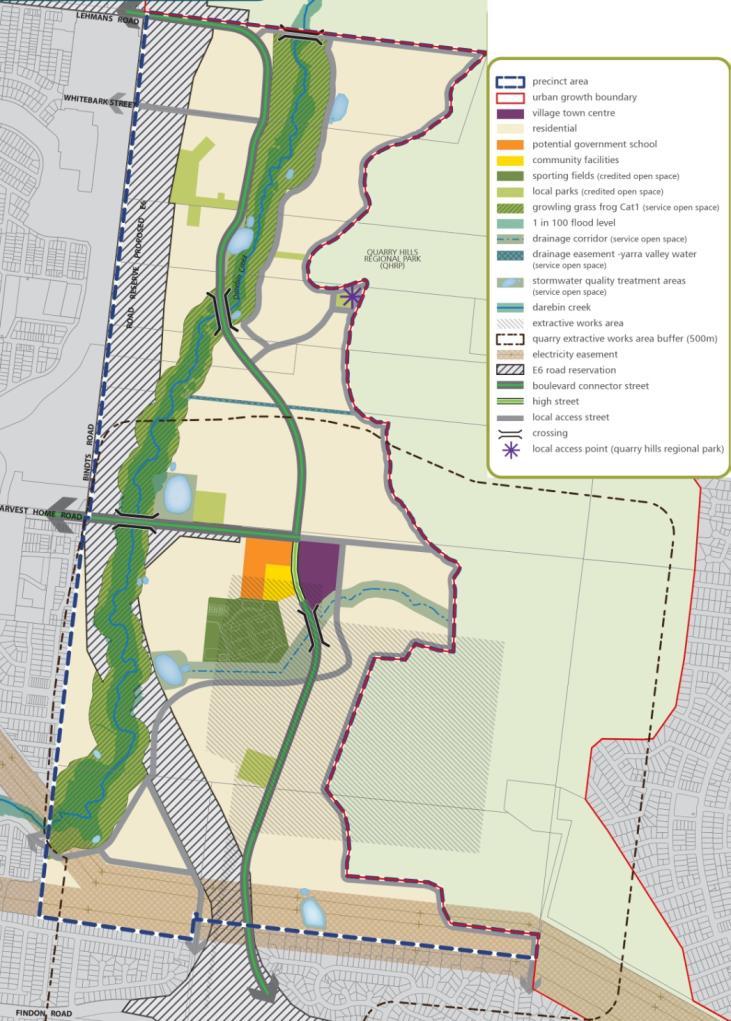 SCHEDULE 3 TO THE URBAN GROWTH ZONE 1.0 The Plan Shown on the planning scheme map as UGZ3 QUARRY HILLS PRECINCT STRUCTURE PLAN Map 1 to Schedule 3 to Clause 37.