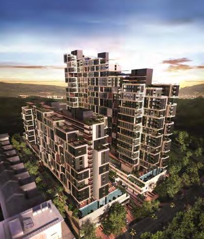HOTEL 299 rooms from level 19-36 BUSINESS SUITES 262 units from level 2-18 SERVICED RESIDENCE 331 units from level 2-18 The building typology consists of two main linear blocks, the