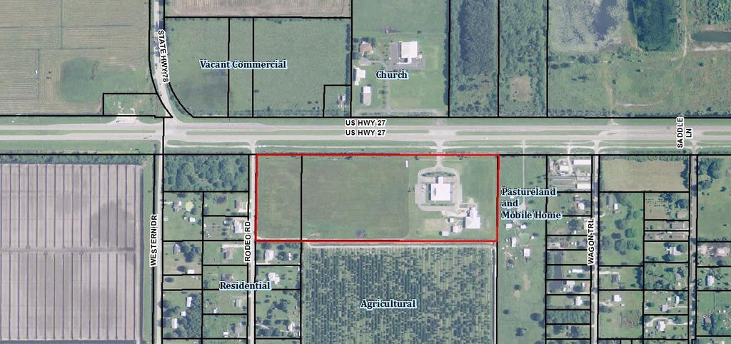 Existing Land Use Existing uses are single-family residences, agriculture, pastureland, a church, and vacant land. II. ANALYSIS The subject site is approximately 22.1 acres.