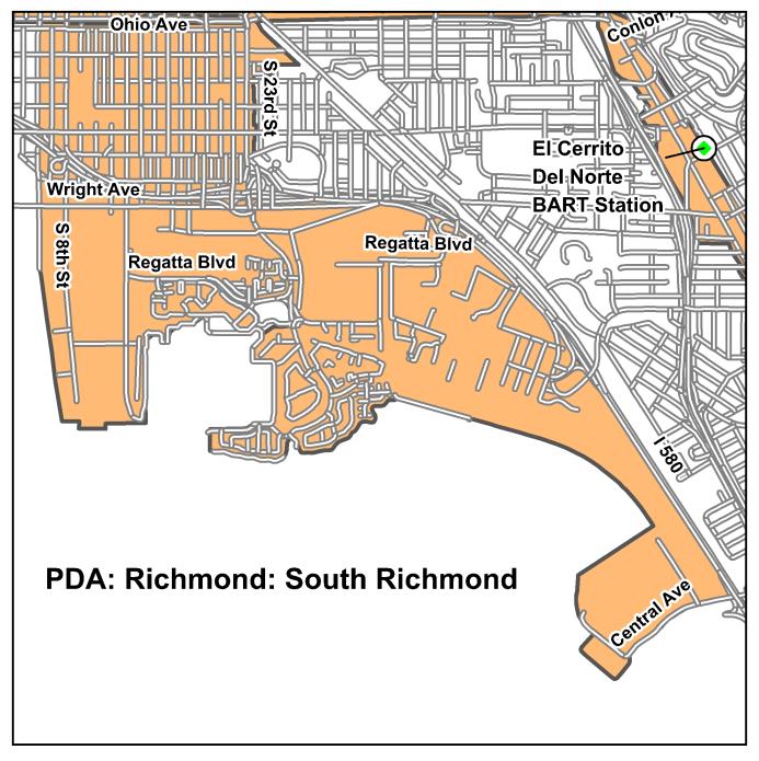 D-54 Contra Costa PDA Investment and Growth Strategy Update Richmond South Richmond Transit Neighborhood OVERVIEW Water and transportation dependent industrial activities established in the early 20
