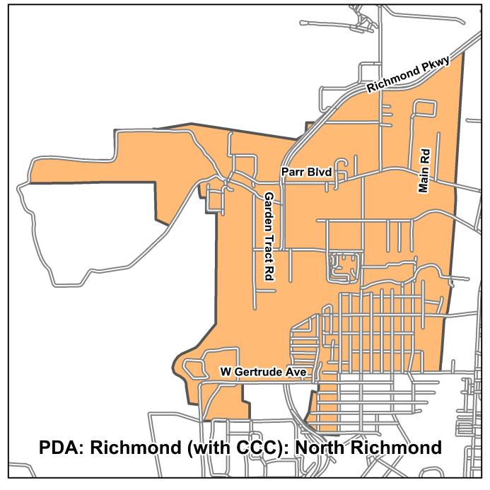 Appendix D: Contra Costa PDA Portfolio D-75 Contra Costa County Unincorporated North Richmond Transit Neighborhood OVERVIEW North Richmond includes an existing residential community along with a