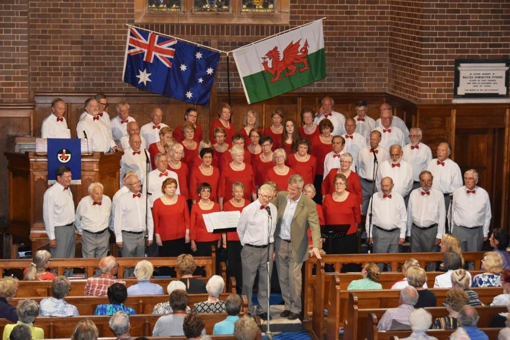 Sydney Welsh Choir - PP Rob Ferguson and President Neil, The project is The All Saints Concert by the Sydney Welsh Choir at St John s Wahroonga on 30 October, in