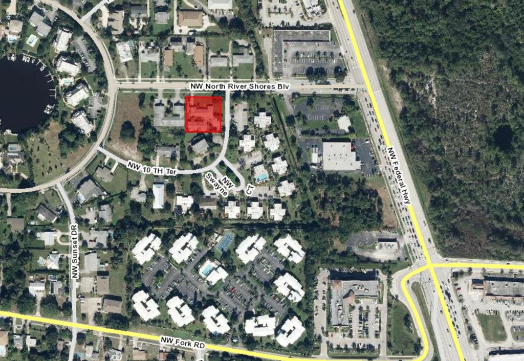 PROPERTY INFORMATION LOCATION: Located in the North River Shores area of Stuart, FL just off US 1 ADDRESS: 820 NW River Shores Boulevard, Stuart, FL 34994 SIZE: UTILITIES: ZONING: +/- 4,809 Sq. Ft.