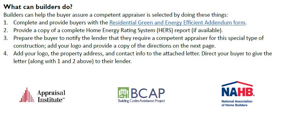 If Builder had the Getting It Right Brochure First. https://www.appraisalinstitute.org/assets/1/29/ai-bcap_flyer.