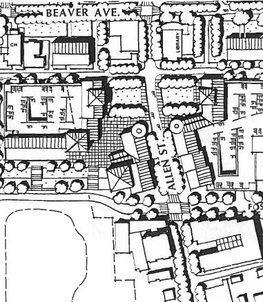 1990 Plan Recommendations 200 Block Allen Street focus of redevelopment in master plans dating back to 1990 Downtown Economic Development & Urban Design Plan, 1990: Borough Center as a focal point to