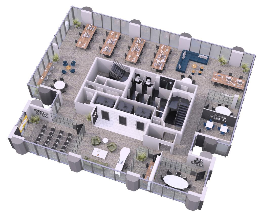 INDICATIVE FULL FLOORPLAN Total space in sq ft: 4,732 Workstations: