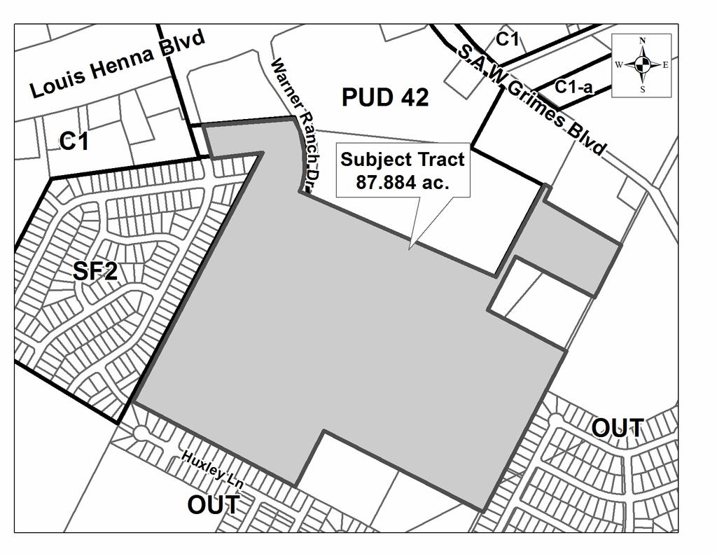 PUD 42 - Warner Ranch PUD - Amend. 2 Item No. 4B ZONING ZON1210-001 CASE PLANNER: Steve Hopkins REQUEST: Approval of PUD 42 - Warner Ranch PUD - Amend.