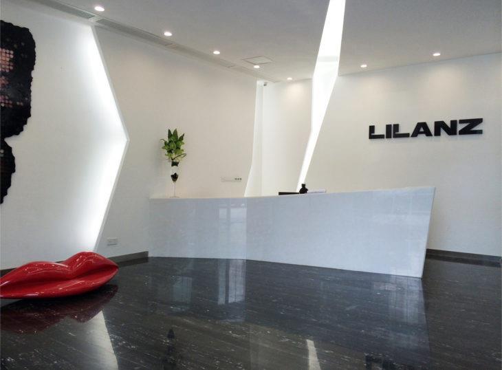 Lilanz Reception Lounge Intelligent glazing system is used
