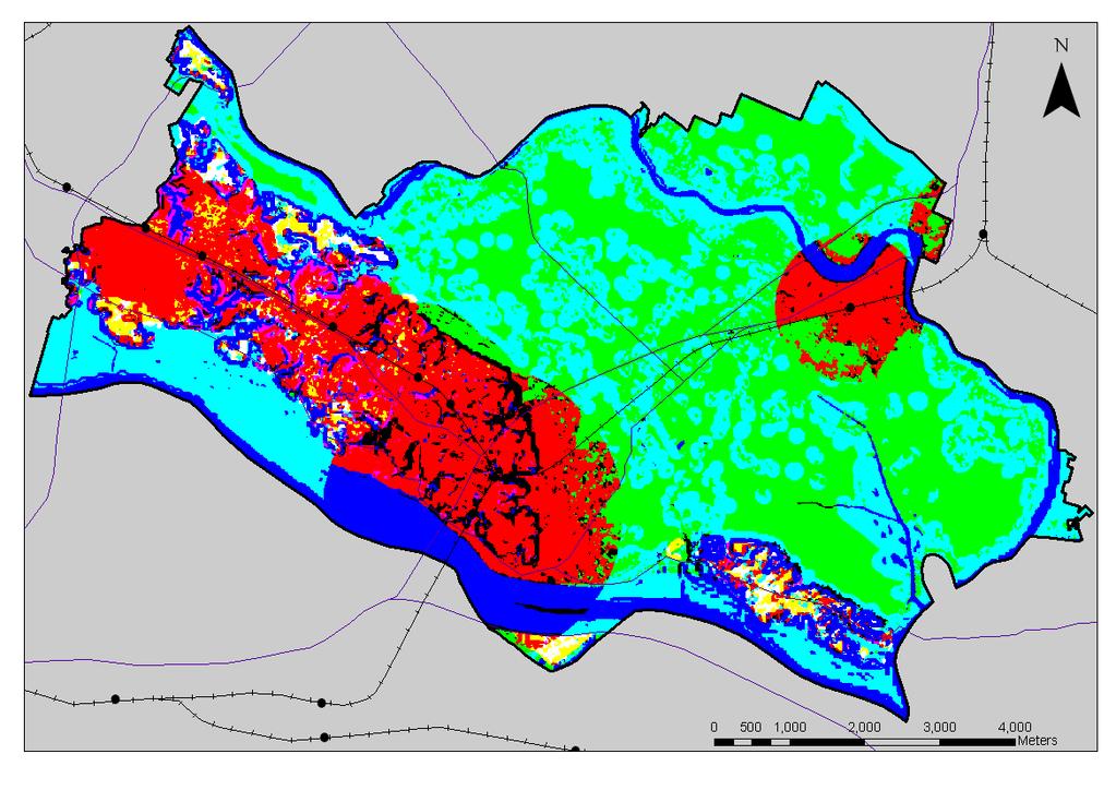 2. Case study Combined relative suitability map Fragmented zoning for nature White areas Potential development Integrated land use planning covering the whole area Need a strategy for conserving and