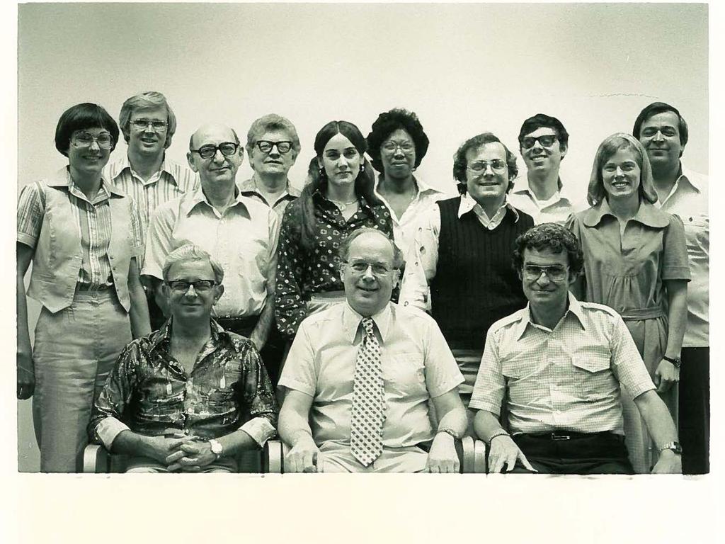 Foundations of Education Department Faculty in the 1970s Included are John Gaa, David (Dov) Liberman,