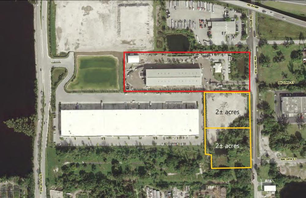 Property Summary OFFERING SUMMARY Available SF For Lease: Lease Rate: Acres For Lease: 50,536± SF Warehouse Building 2,480± SF Office Building $58,000/mo Two-2± acre parcels $10,000/mo/each PROPERTY