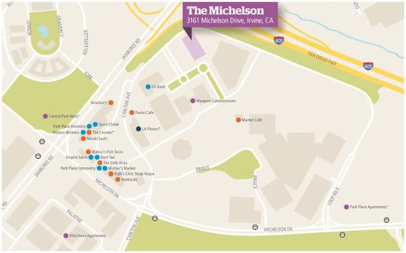 Location and Amenities Michelson Near