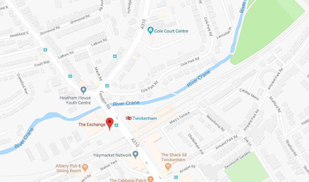 Location You can find us opposite Twickenham railway station, in South West London.