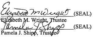 Credit Line Indemnity Deed of Trust and Security Agreement ("Deed of Trust") from LB Meadows LLC dated January 13, 2004, recorded prior to the date hereof among the Land Records of Howard County.